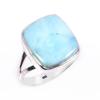 Natural Republic Larimar Gemstone 925 Solid Sterling Silver Gift Ring S.9 o1v30
