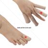 Closed Toe Fiber Moisturizing Sleeve with SEBS Cut Finger for Anti-Foot Rubbing Protection