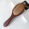 BEPAN Sandalwood Air Cushion Hair Brush Combs Anti-Static Detangling Hairbrush for Straight Curly Hair Wooden Hair Scalp Massage Combs