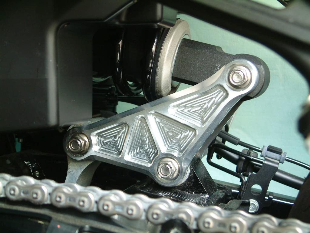 POSH FAITH Hinterradaufhängungs-Lenkerplatte für Teilenummer Z900RS/CAFE (2018–2023), Silber, 132088-03