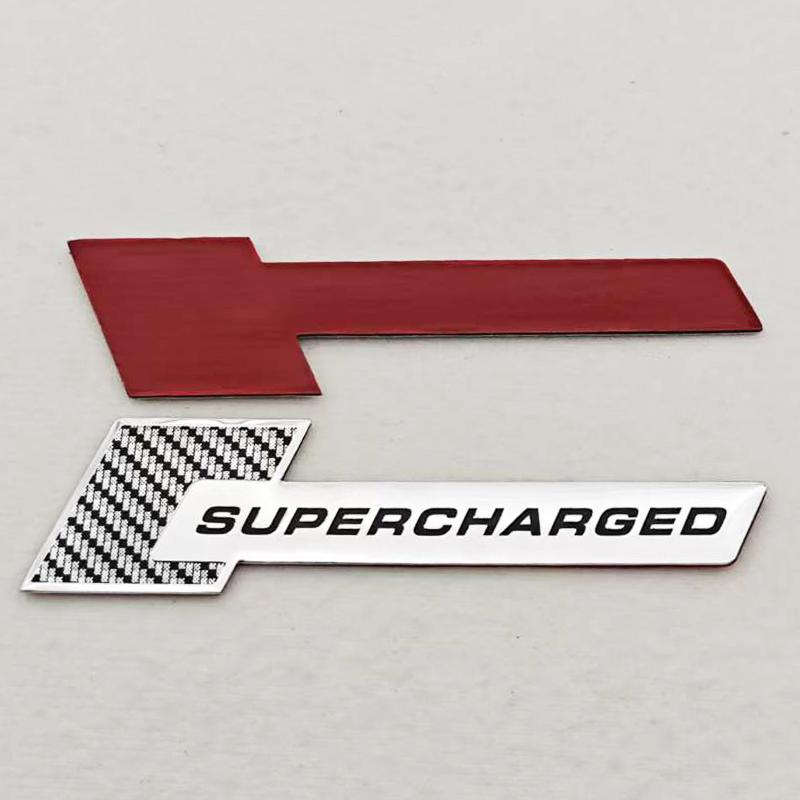 2026 3D Aluminum Car Letters Supercharged Logo Car Rear Trunk Fender Emblem Badge Stickers Decals For Audi A Series Q S SQ RS Series