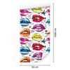 Colorful Lips Wallpaper for Living Room and Bedroom 50x1000