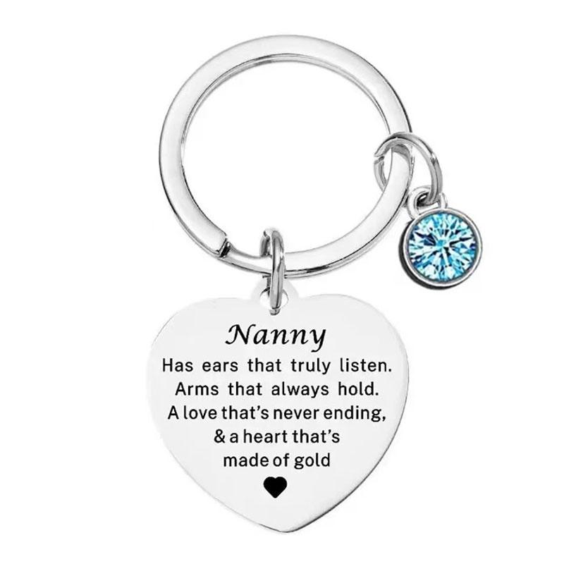 Keychain Steel Stainless Keyring Christmas Friendship Gifts Backpack Pendant