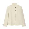 Womens Lightweight Casual Blazer Jacket 2026 V-Neck Single-Breasted Office Wear Slim Fit Long Sleeve