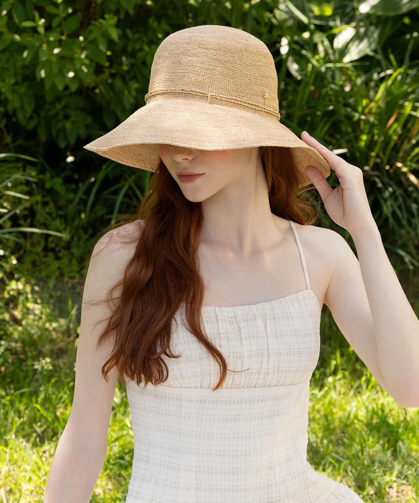 Tatiana Hazel Raffia String Ribbon Cloche Hat Ht8189 Standard (Brim Length 10Cm)