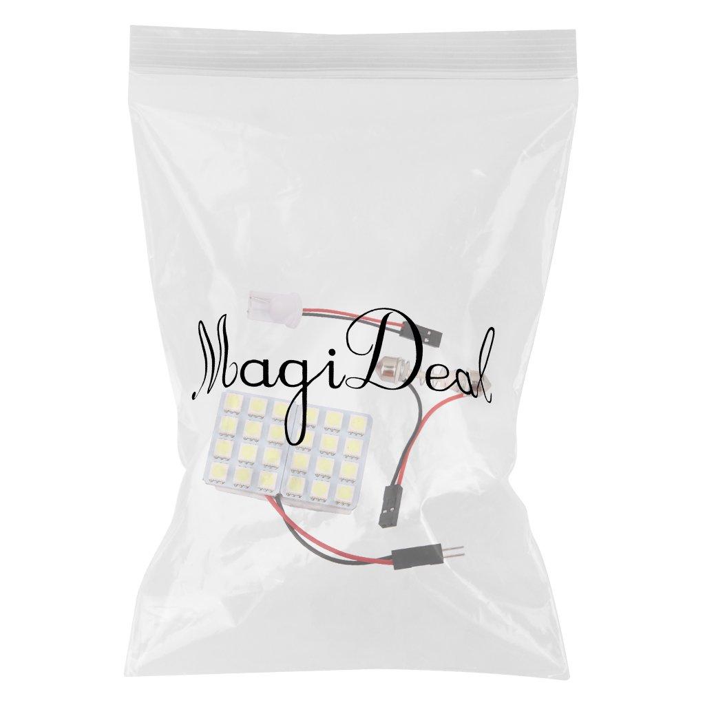 KOZEEY Car Interior Light 24 SMD LED T10 Dome Light BA9S Adapter DC CG