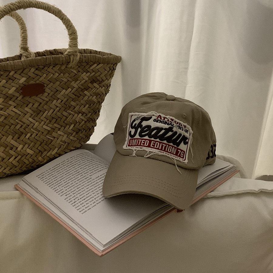 

Уличная бейсболка старого образца в английском стиле с короткими полями, большая окружность головы, показывающая лицо, маленькая вышитая кепка для женщин Adjustable хаки