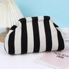 Women's Versatile Striped Knit Beach Bag & Clutch