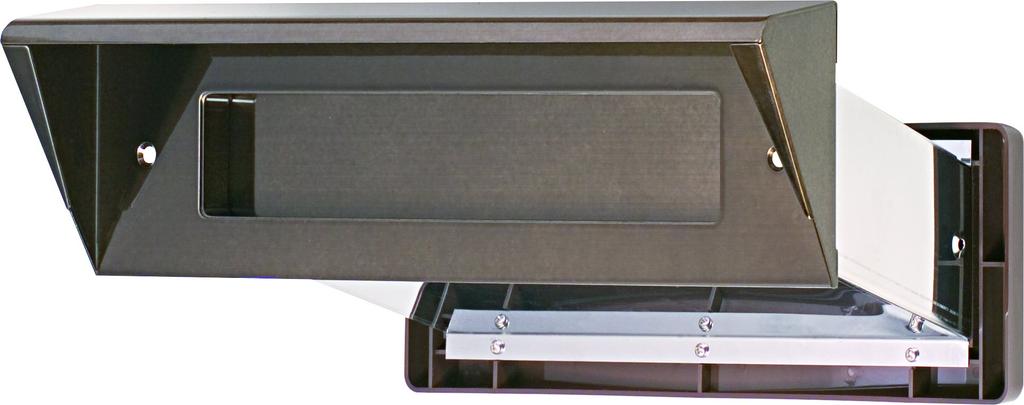 Mizukami Metal Stainless Steel Chute with Inner Lid, Airtight Type No. 24, for Thick Walls, Amber (001-5741), 1 Unit