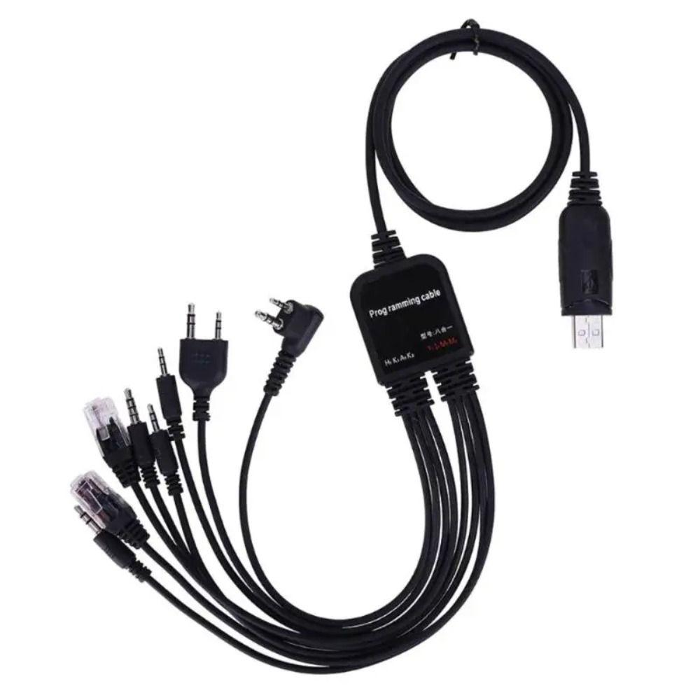 ABS 8 in 1 Walkie Talkie Connector Wire USB Write Frequency Line  Walkie Talkie Accessories