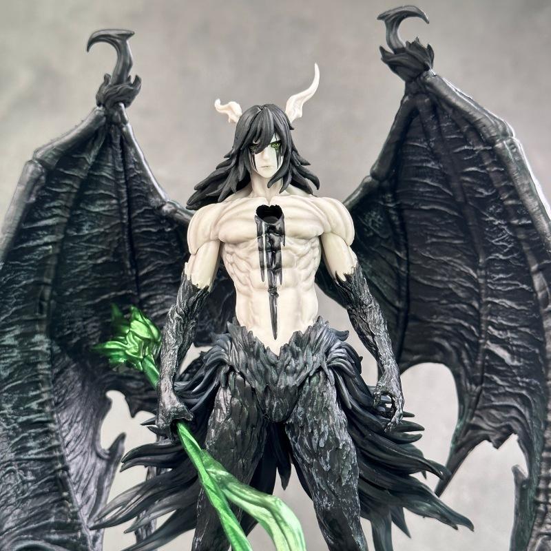 Bleach 30cm Large Statue Ulquiorra Schiffer 2.0 Black Wing Kurosaki Ichigo 3.0 Vasto Lorde GK Statue Collectible Anime Figure