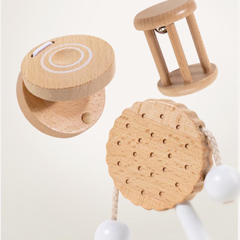 Children’s Wooden Percussion Set: Xylophone, Tambourine, Rattle, Toy Instruments