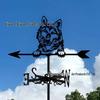 Weather Vane Ornament: Outdoor Wrought Iron Spray-Painted Roof Decoration Metal Craft