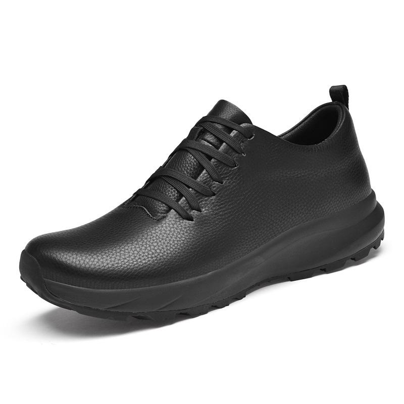 Men s Genuine Leather Low-Top Hiking Shoes - Casual, Large Size, Spring/Autumn 38