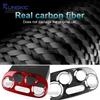 Real Dry Carbon Fiber Sticker For Abarth 595 2012-2024 Fiat 500 2008-2024 LHD RHD Car Manual Climate Central AC Knob Control
