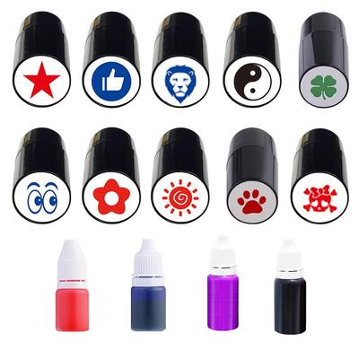 1 Pcs Golf Ball Stamper Stamp Marker Quick Drying Impression Durable Long Lasting Various Patterns Plastic Golf Accessories