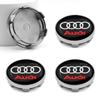 Car Wheel Center Hub Caps Sticker Emblem Accessories for Audi QUTTRO Q5 B7 B6 B9 SLINE RS Q3 Q7 S3 S4 S5 A3 A4 B8 8P 8V A6 C7 A5