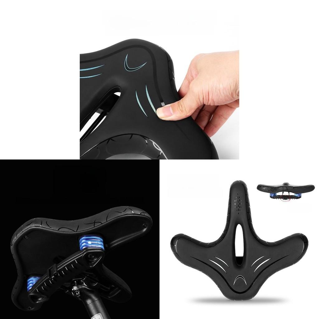 Bicycle Saddle Wide Comfortable Cushion With Shock Absorption For Commuters