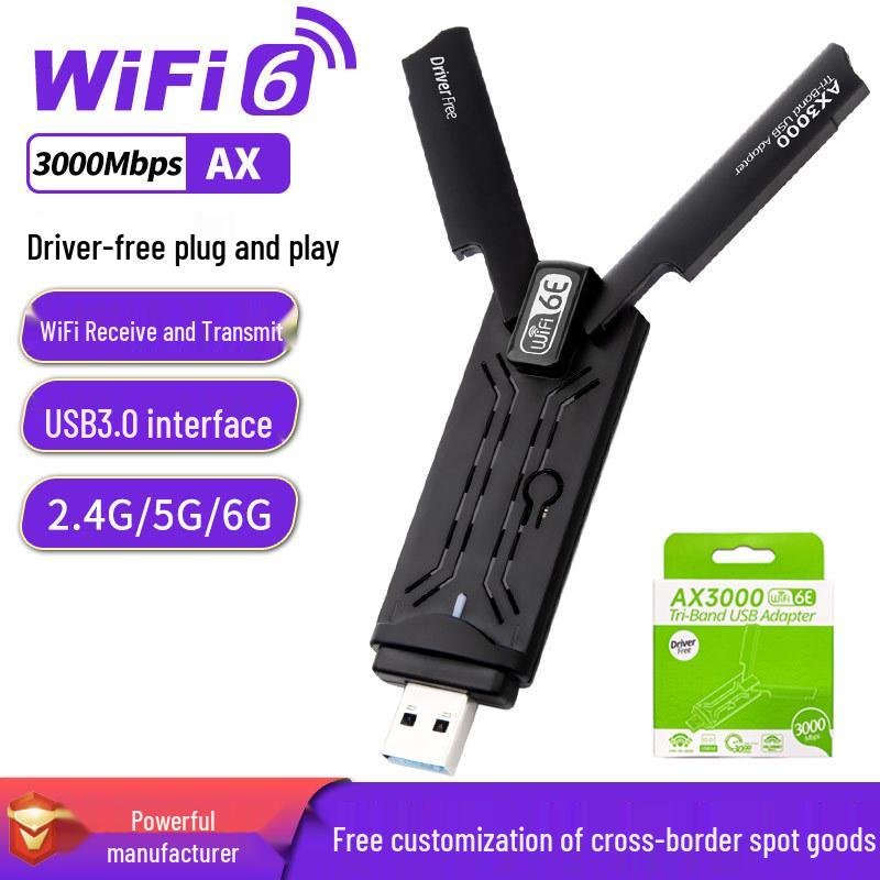 AX3000M WiFi 6E USB 3.0 Gaming Network Card