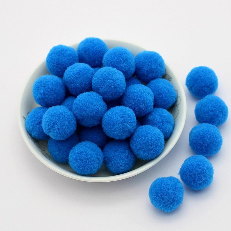 Colored Pompoms 81015202530Mm High Elasticity Soft Diy Pom Poms Fuzz Ball Pompom For Crafts Wedding Decor Kid Creative Toy