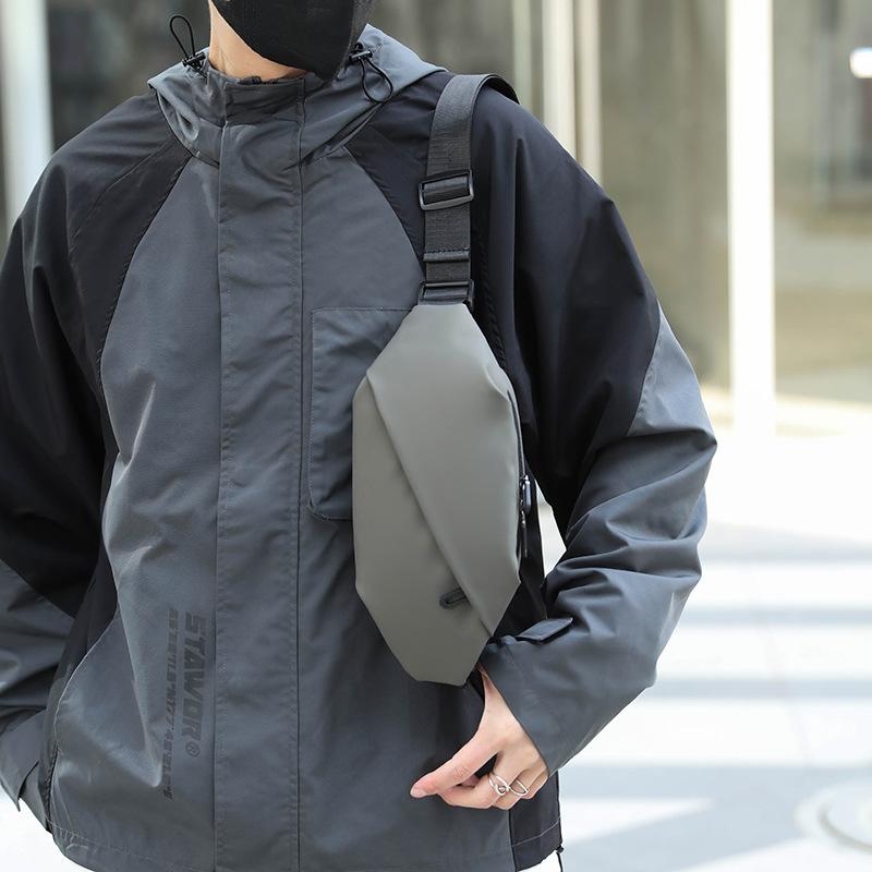 Bolsa de Cintura Masculina Minimalista para Esportes ao Ar Livre, Corrida, Jogging, Homem, À Prova d'Água, Pochete Estilosa Transversal, Cinto Bolsa de Cintura para Homens AVE