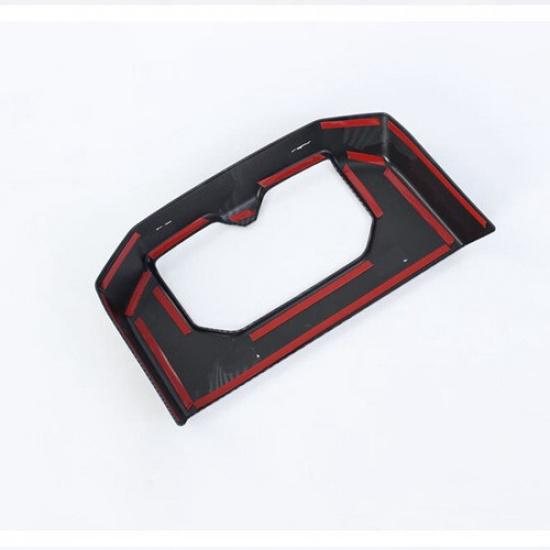 FOR Toyota Tundra   Carbon Fiber Rear Cup Holder Cover Trim Frame 1pcs