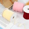 50yards 10mm Crafts Home Bouquet Decor Velvet Ribbon Wrapping Band Packaging Strap Flocking Silk