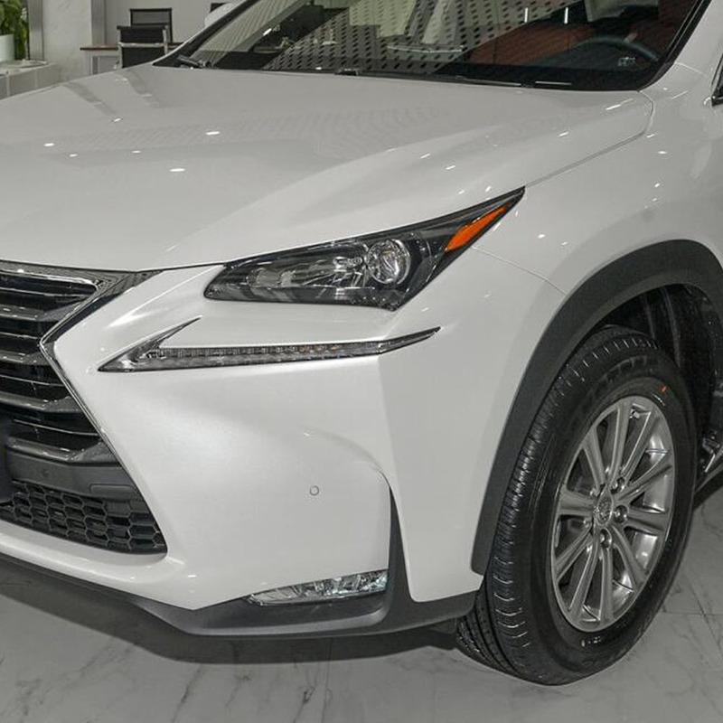 For Lexus NX 200 200t 300h 2015 2016 2017 2018    ABS Chrome Front Fog Light Lamp Eyebrow Trim Car Accessories Decor