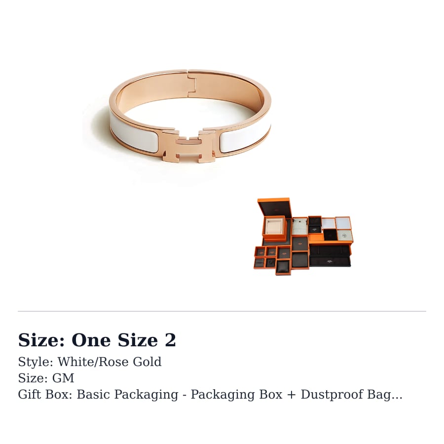 HERMES Clic H Enamel Bangles Women`s