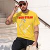 2026 New Model Summer New Bob Dylan Rock Poet American Vintage High Street Tshirt Plus Size Casual Unisexs Unisex Tee Hip Hop Brea
