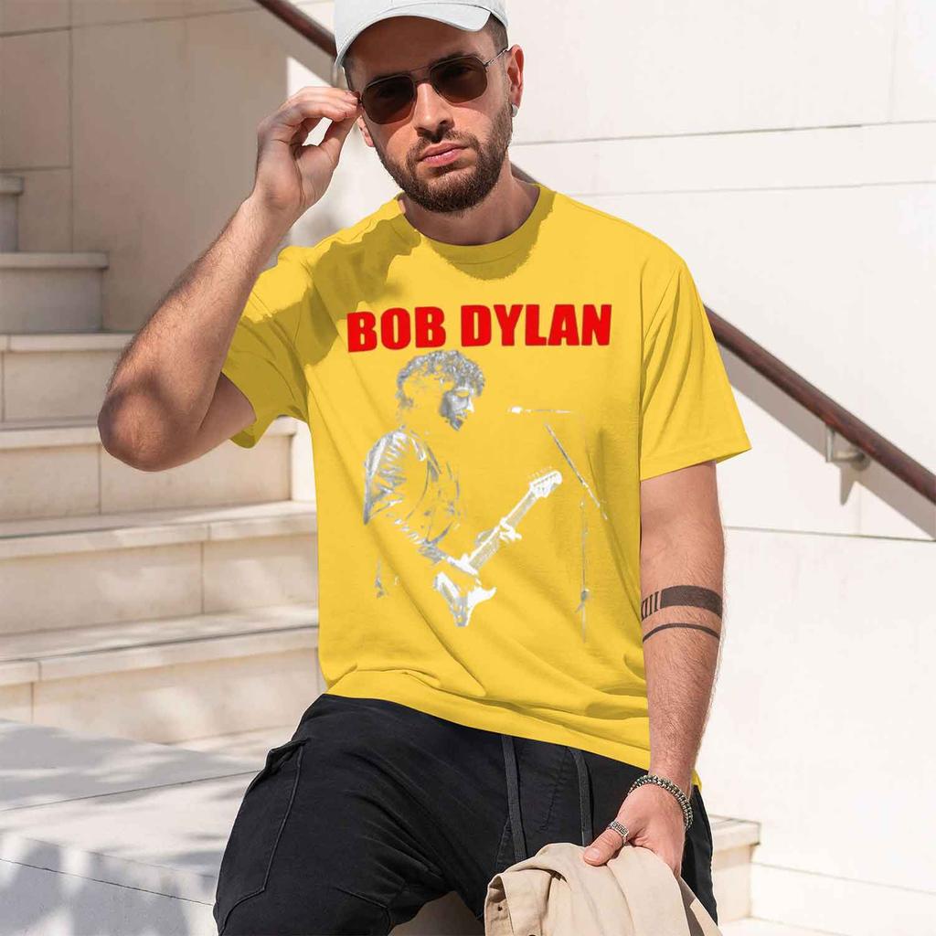 2026 New Model Summer New Bob Dylan Rock Poet American Vintage High Street Tshirt Plus Size Casual Unisexs Unisex Tee Hip Hop Brea