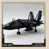 1263PCS Night-Fighter Jet Aircraft Model MOC Airplane Custom Puzzle DIY Creative Assembly Building Blocks Toy Collection Gift
