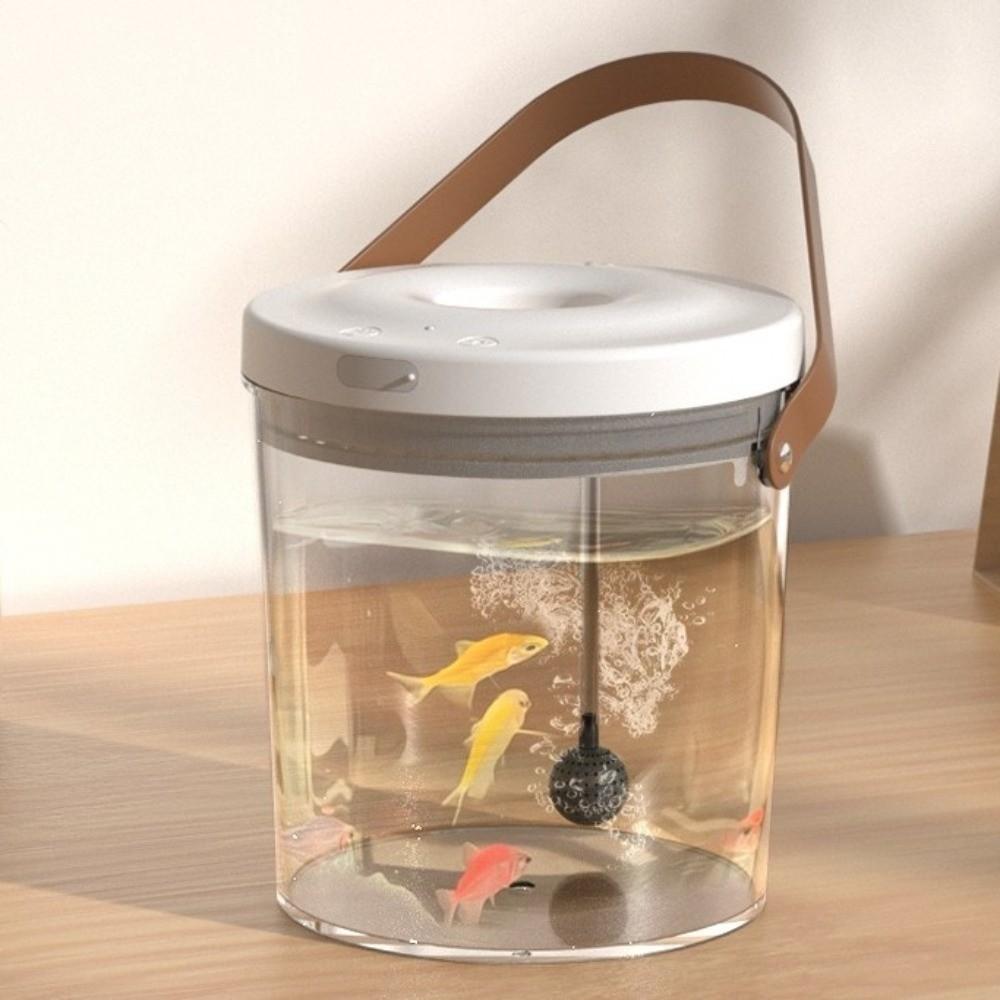 PC Plastic Breeding Aquarium Transparent Handheld Fish Tank Ecological Fish Tank  Educational Toy