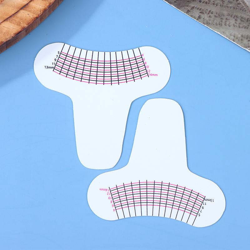 10 sztuk Miarka do długości rzęs Przenośna miękka plastikowa linijka do brwi Narzędzie do makijażu Akcesorium do przedłużania rzęs