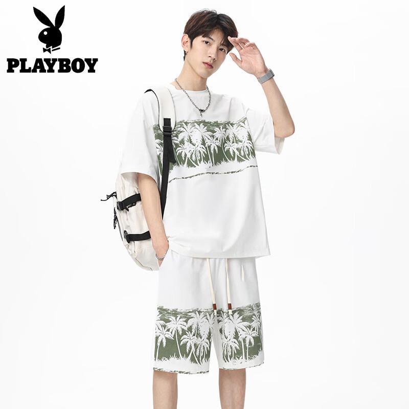 PLAYBOY Men s Ice Silk Sportswear Set 3XL
