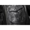 Chinese Size Men Leather Jacket Uncoated Goatskin Leather Soft Slim Spring Autumn