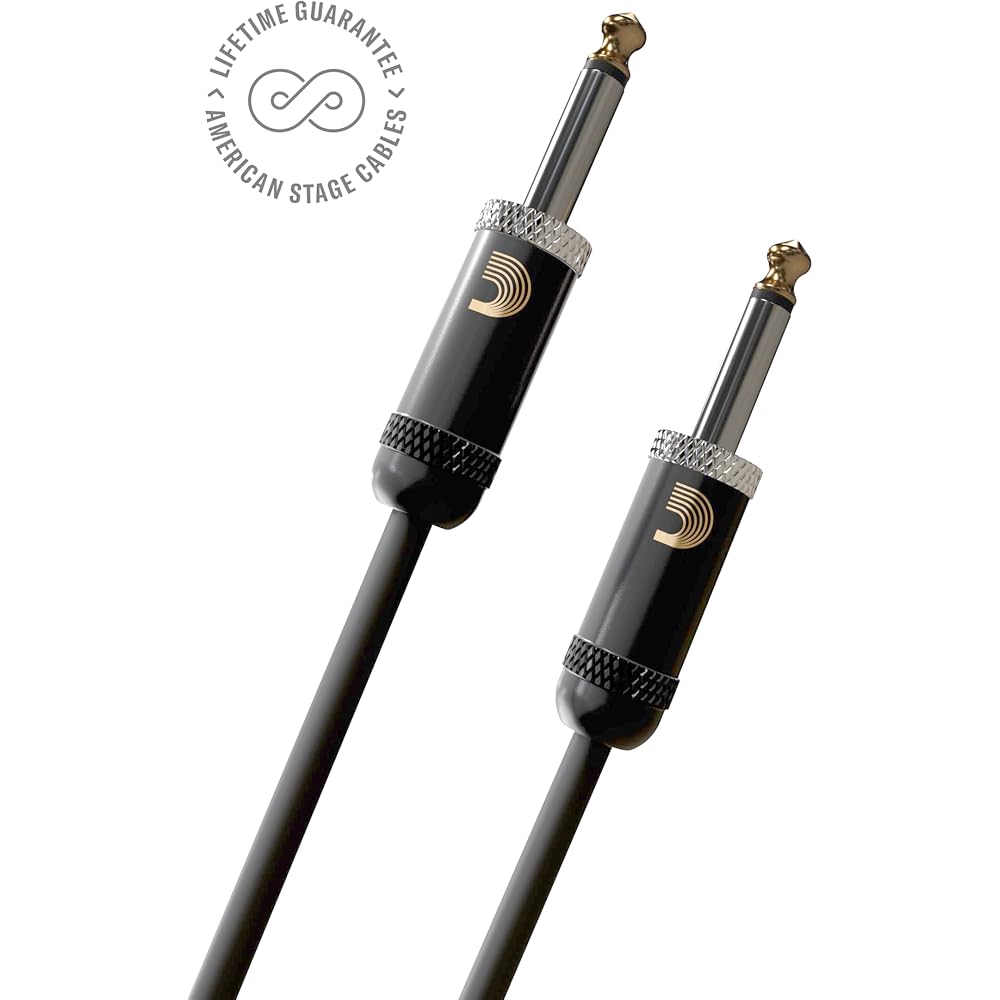 D'Addario Daddario Shield Cable (Guitar Shield) American Stage Instrument Cable PW-AMSG-30 (9.1m ...
