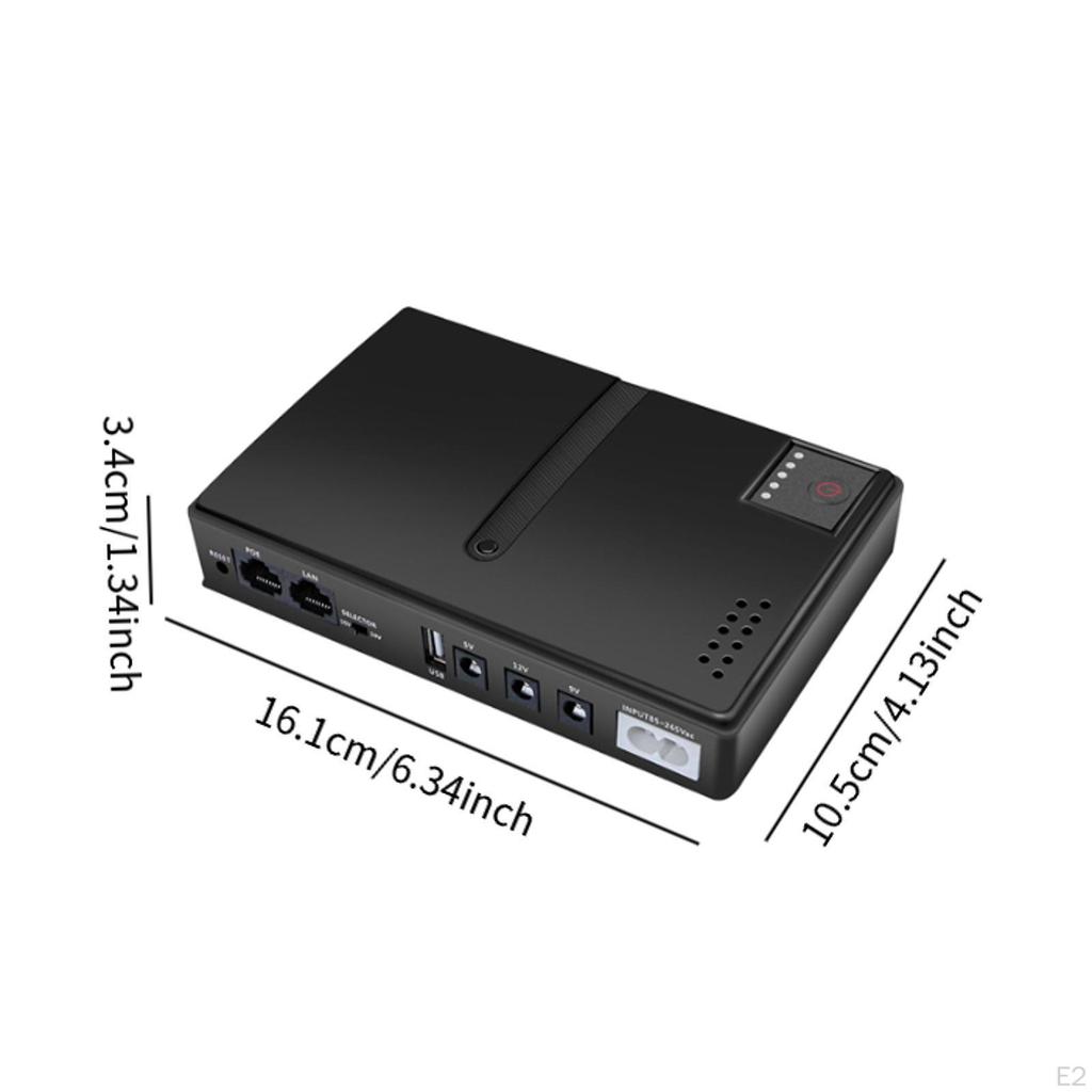 Mini Ups Battery Backup Power for Router Uninterrupted Supplies