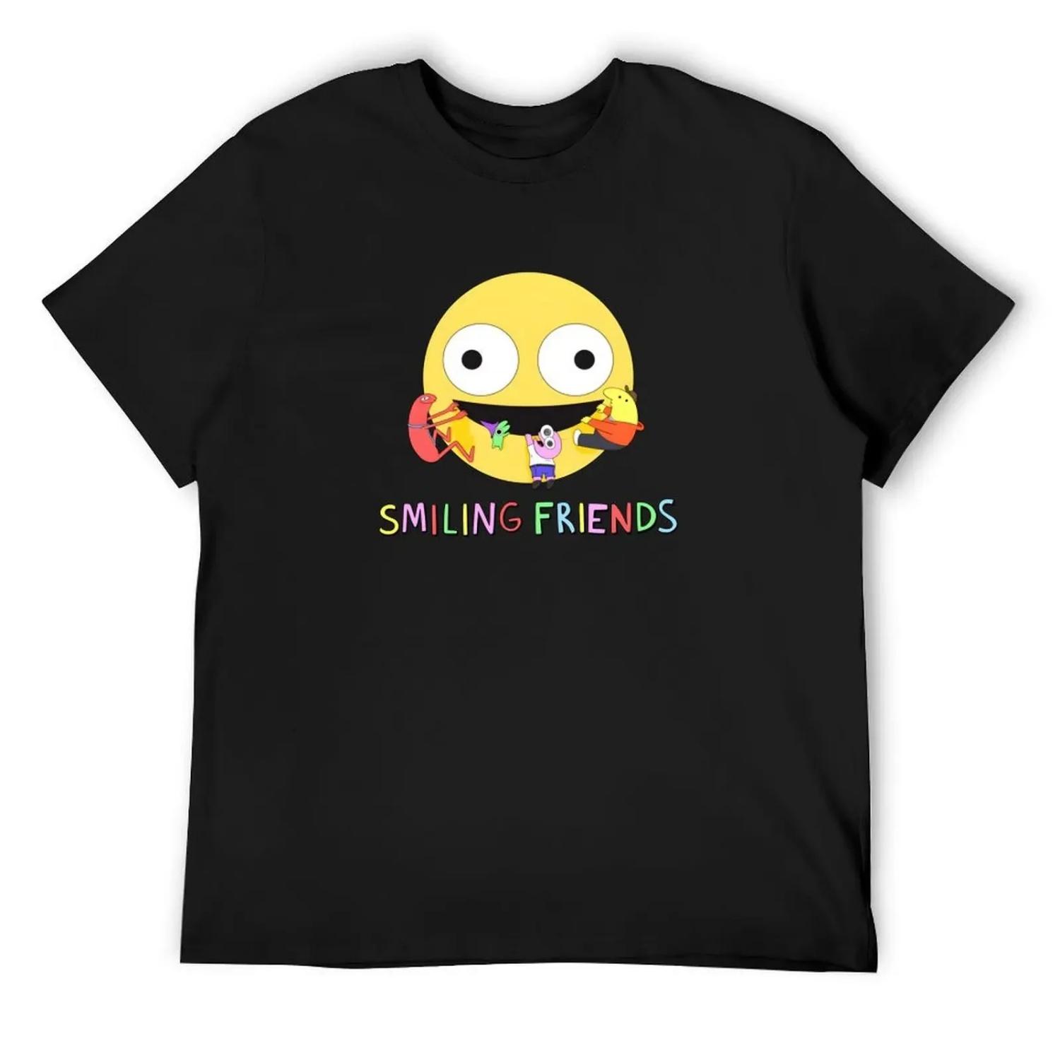 Футболка с логотипом Smiling Friends Футболки оверсайз Футболки мужские Баскетбольные футболки с принтом мужские футболки набор XXXXXL разноцветный