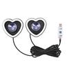 1/2Pcs Heart Light Heart-Shaped Ambient Light Automotive Interior Decoration Neon Lighting for Home Truck Dashboard Holiday Date