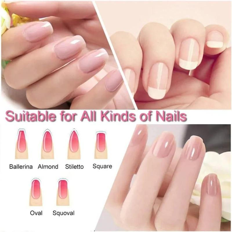 6PCS/Set New Glass Nail File Fingernail Files for Natural Nail Double-Sided Etched Travel Filer Professional Manicure Nail Tools
