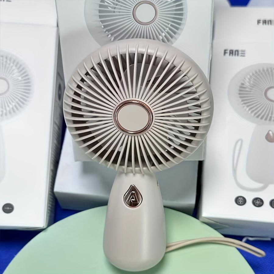 

New Hot Selling Mini Portable Handheld Fan with USB Charging Plastic Lampshade 4-12V Working Voltage and Silent Electric Fan розовый