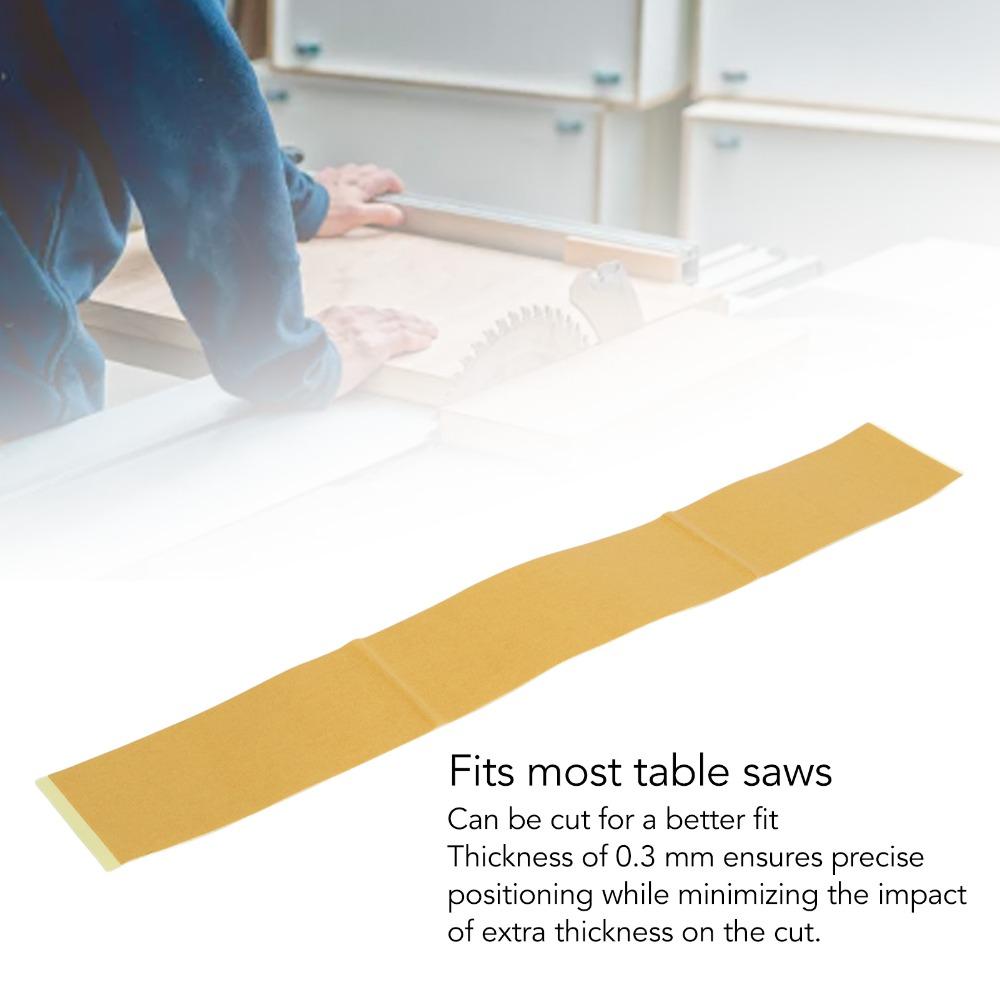 20Pcs PVC Zero Clearance Tape Length 35.56cm Self Adhesive Strips Miter Saw Use