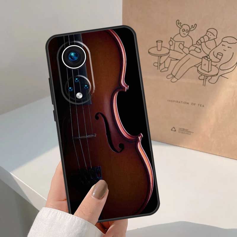 Elegant Violins Bow Sheet Music For Honor Magic 7 Lite 5 6 8 Pro Case For Honor 400 200 90 70 50 X8c X8b X9a X9b X9c X9d Win