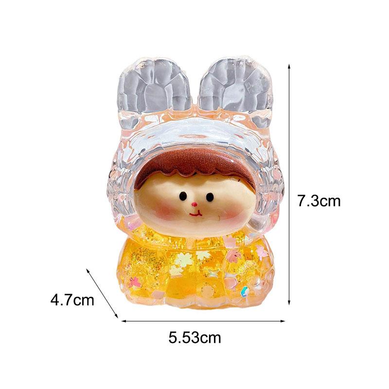 Acrylic Cute Into The Oil Creative Quicksand Ornament Glow-In-The-Dark Explosive Flash Quicksand Bottle Toys Ornament