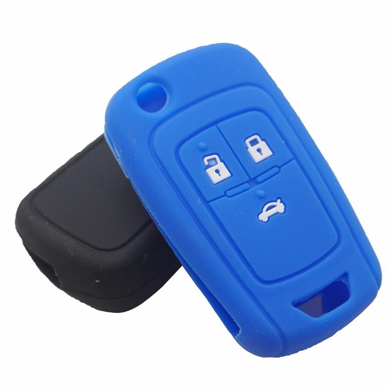 Cocolockey Silicone Rubber Car Key Cover Case For Chevrolet Cruze Aveo Malibu Cruze Spark Sail For Buick Keys Protection Holder