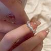 Sterling Silver Niche Design Open Ring: Korean Style, Stackable, Colorfast, Light Luxury
