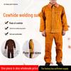Feuerfestes Schweißer-Arbeitskleidungs-Set aus Rindsleder - Jacke und Hose