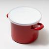 PEARL METAL Cook Pot, Enamel, Deep, 12cm, Red, Crasso, HB-5068