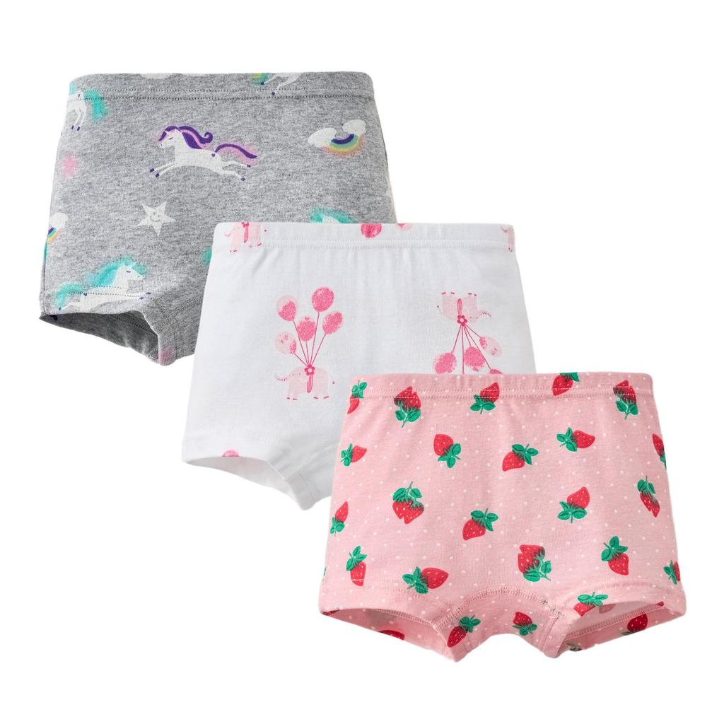 Girls' 100% Cotton Boxer Briefs - Toddler and Baby Underwear